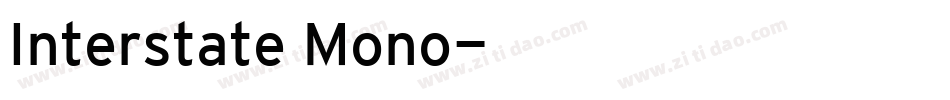 Interstate Mono字体转换